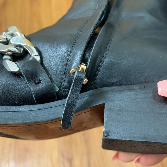 Givenchy Laura Leather Chain Combat Boots - Picture 8 of 16